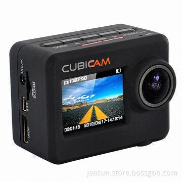 Full HD Sports Camera Cubicam with Body Strap and Multiple-mount